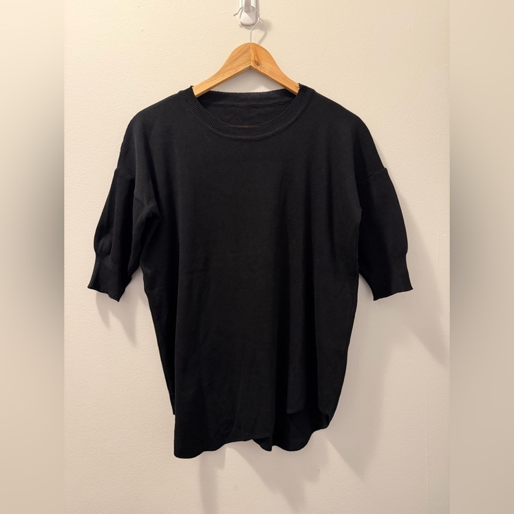 Classic Black Women’s Light Knitted Top